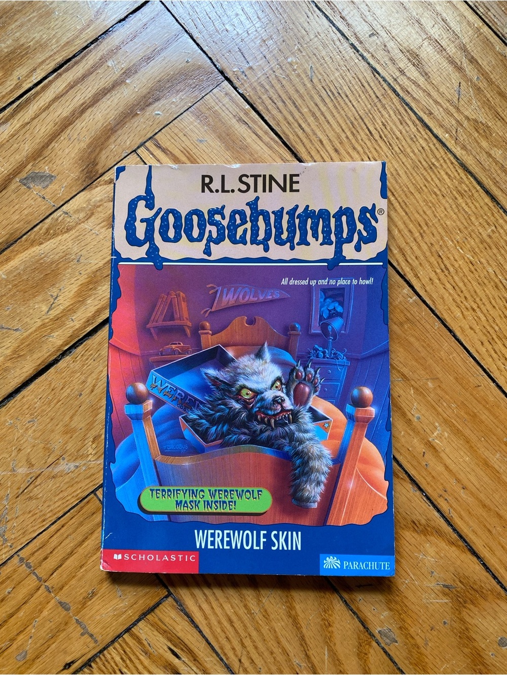 R. L. Stine Goosebumps #60 Werewolf Skin - 1st Edition & 1st Print with Insert